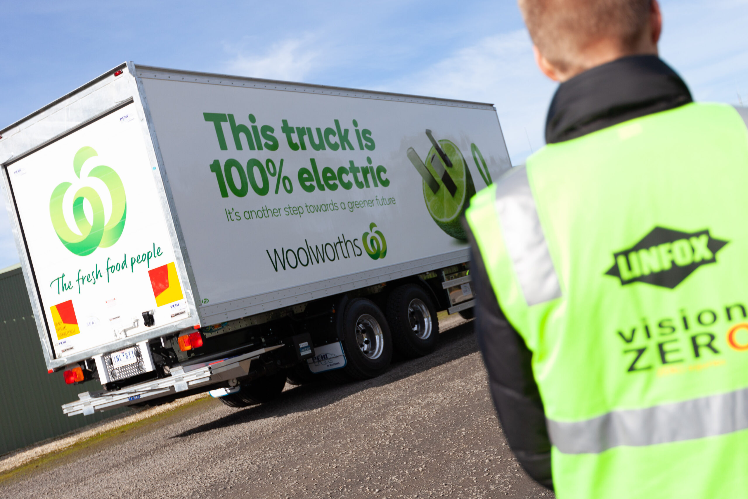 woolworths branded truck