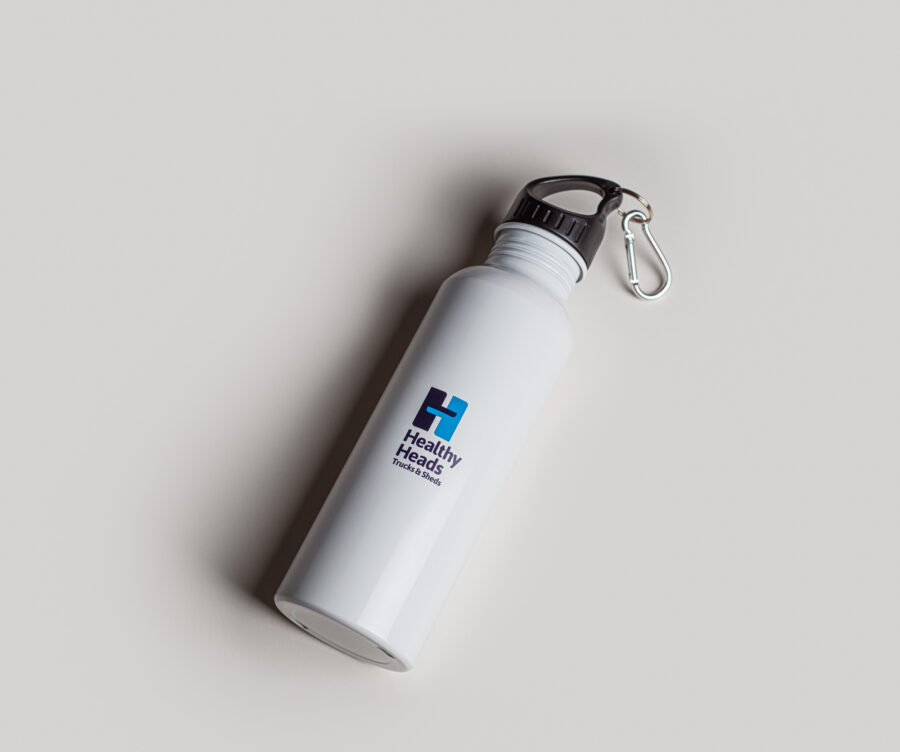 Healthy Heads Metal water bottle