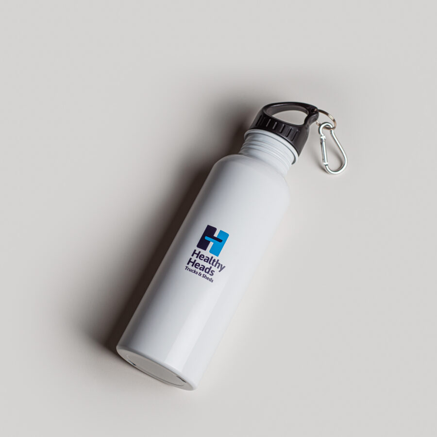 Healthy Heads Metal water bottle